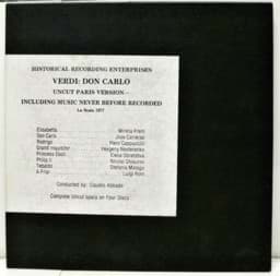 Show details for Giuseppe Verdi - Don Carlo (Uncut Paris Version) Picture of Giuseppe Verdi - Don Carlo (Uncut Paris Version)