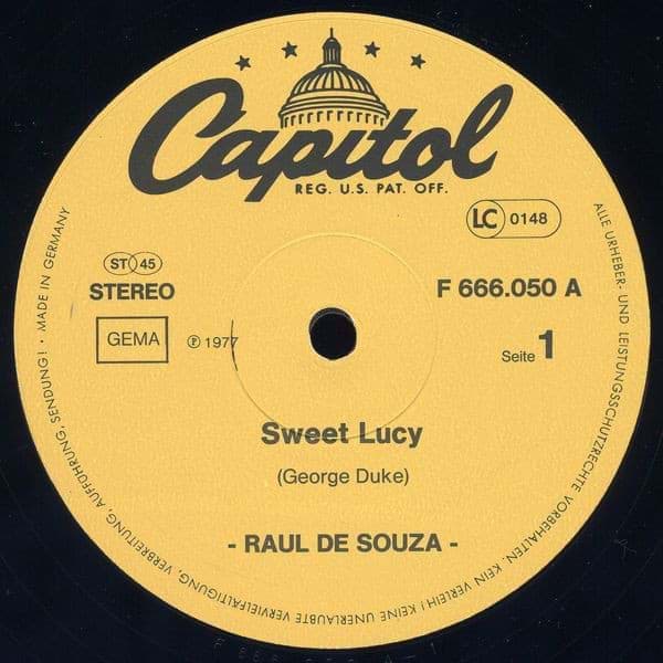Picture of Raul De Souza - Sweet Lucy / I'm So Glad (And I'm Thankful)