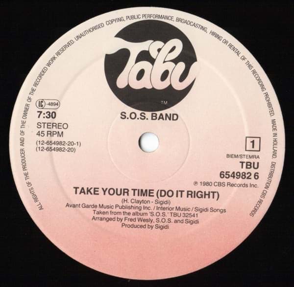 Picture of The S.O.S. Band - Take Your Time